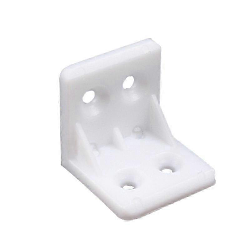 30Pcs Plastic Furniture Corner Brace for Right Angles, L Shape Bracket, Shelf Support, Compatible with Various Furniture Models