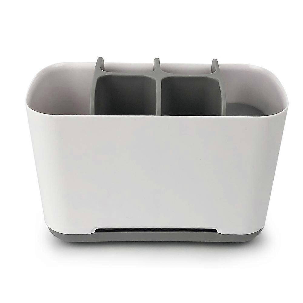Plastic Detachable For Easy Cleaning Multifunctional Storage-Toothbrush And Toothpaste Storage Box-Grey