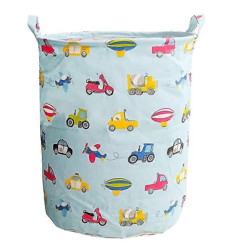 Dinosaur Laundry Basket Extra Large 19.7 x 15.7 Inch, ZUEXT 63L Canvas Fabric Collapsible Clothes Bin,Waterproof Laundry Hamper, Nursery Toy Bins, Kid