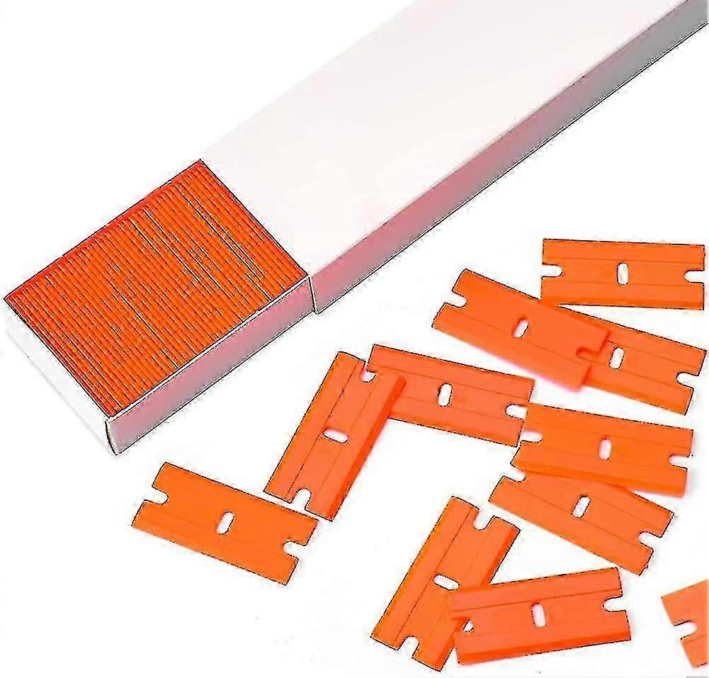 100 Piece Plastic Glass Scraper Replacement, Scraper for Stovetop, for Car Decals