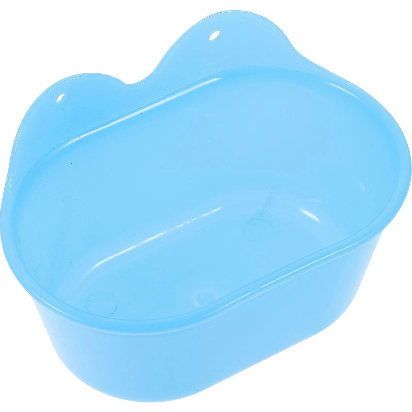 Bird Bathing Tub for Parrots – Multi Function Wall Mount & Feeding Tray, Lightweight & Space Saving Design for Outdoor Use with Parakeets & Budgies