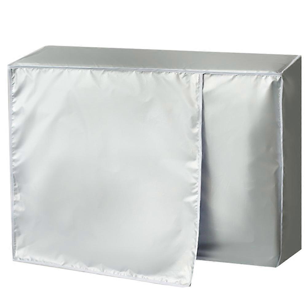 Central Ac Cover For Outdoor Unit Protector Rectangular Grey Sunscreen Property Managers 80.00X57.00X30.00cm 1Pack
