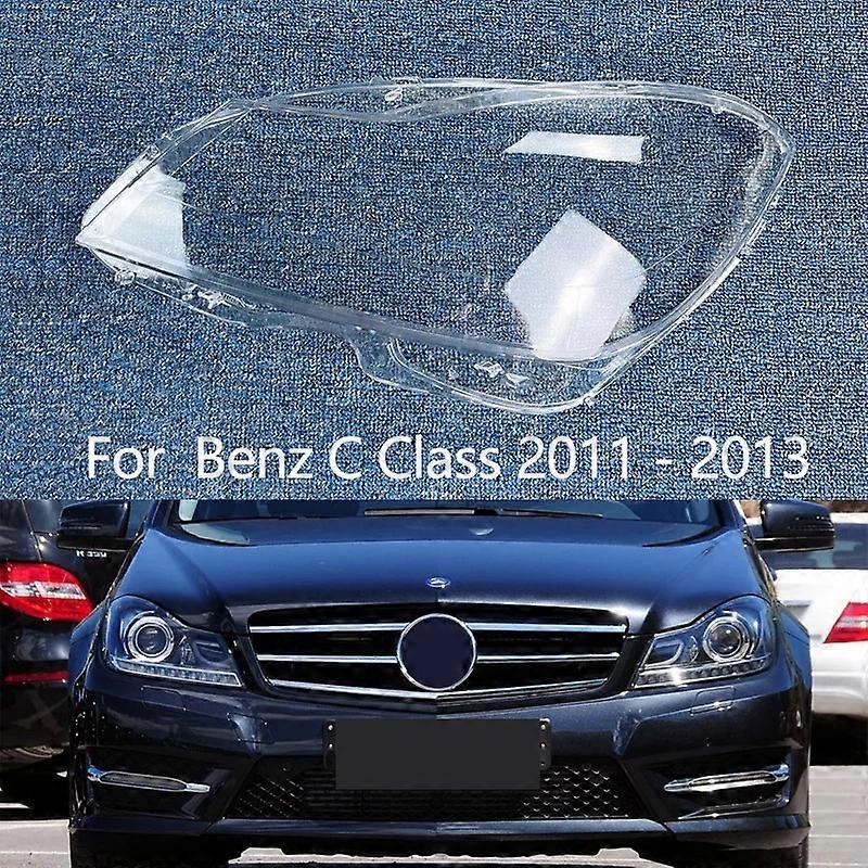 Front Lampshade Lamp Shell Headlamp Cover Headlight Shade Lens Plexiglass For 2011 2012 2013 Benz C Class W204 C180 C200 C260