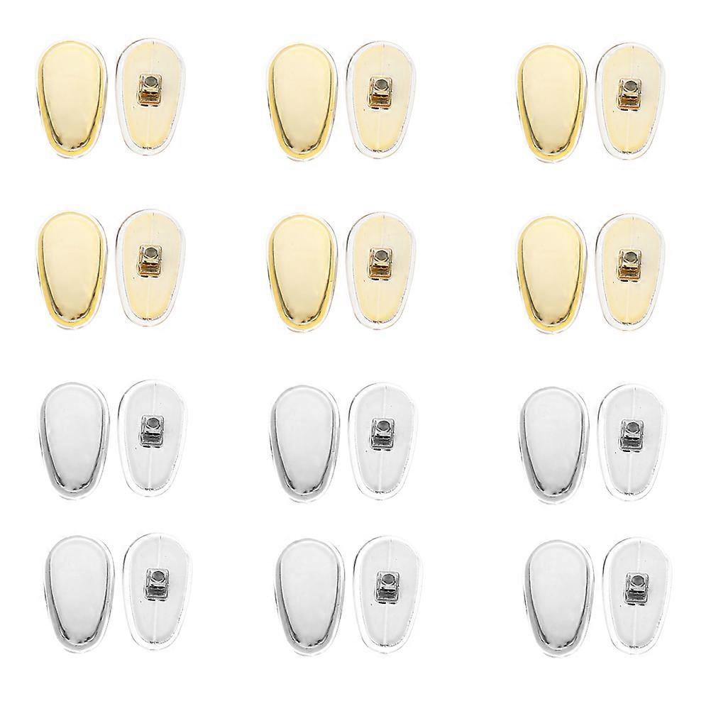 12 Pairs Nose Pads for Eyeglasses Slide in Glasses Accessories