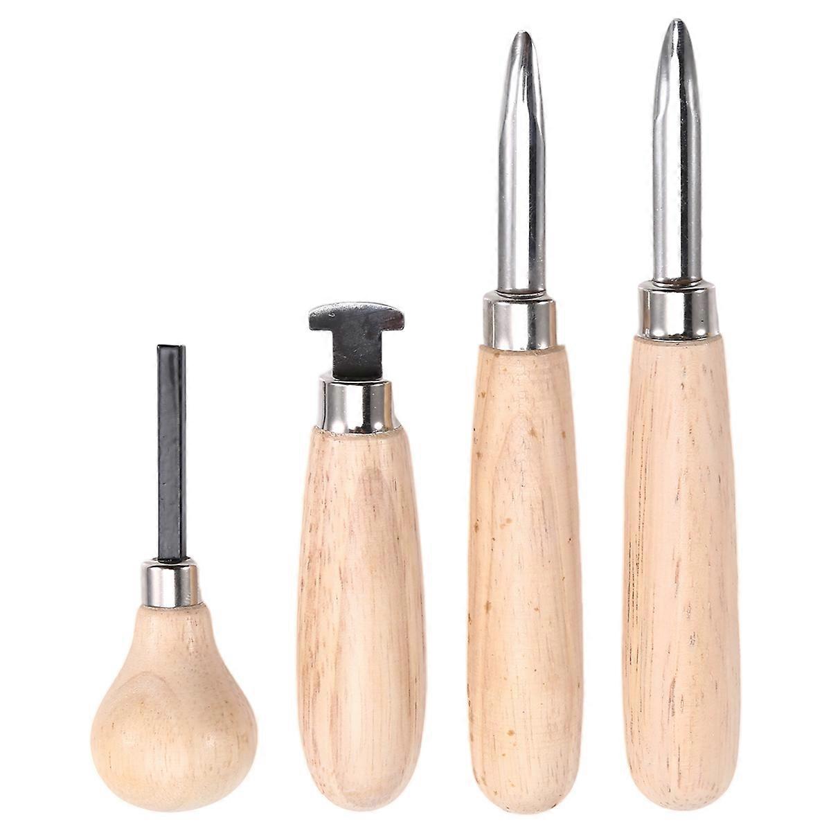 4 Stone Setting Tools Set - Bezel Roller & Pusher
