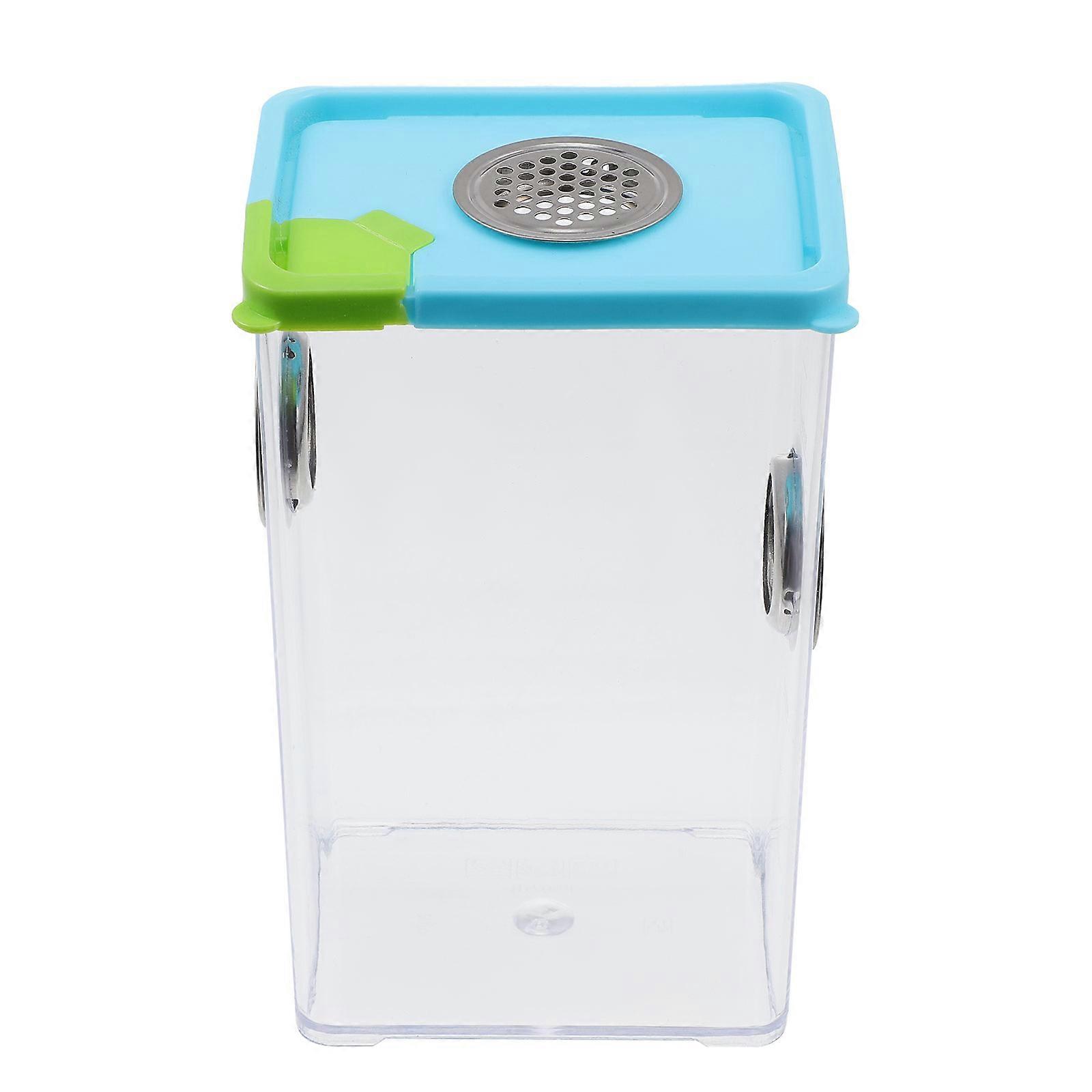 Small Pet Breeding Box Reptile Pet Cage Easy Observation For Reptile Feeding 1Pcs