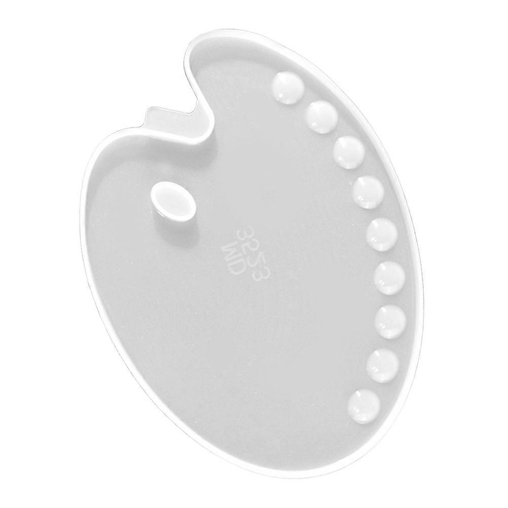 DIY Epoxy Resin Casting Mold with White Silicone for Making Color Palette Drawing Board 1pc