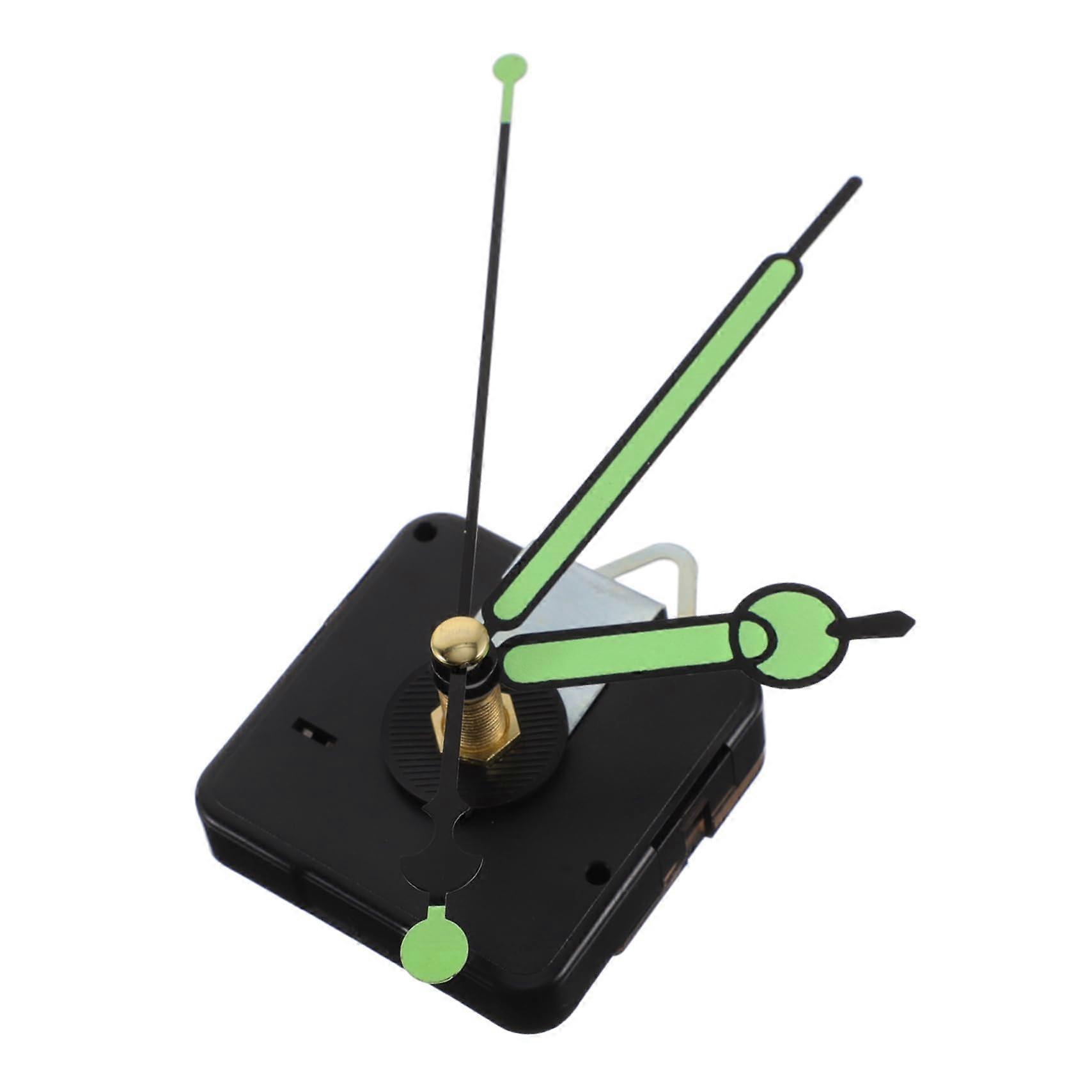 1Satz DIY quartz movement with fluorescent hands battery operated for precise clock mechanisms for wall clocks in living room or office