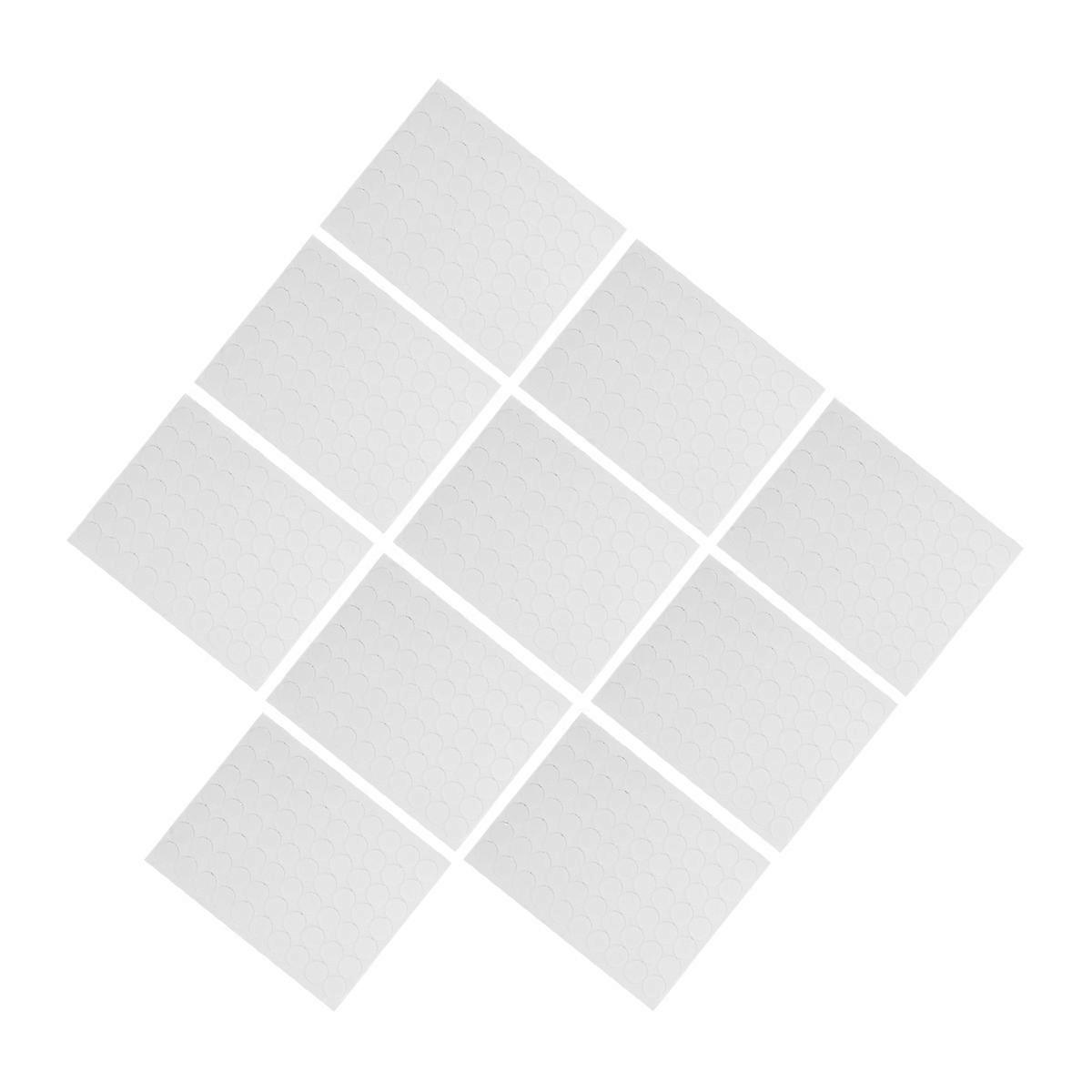 Round Transparent Double-Sided Tape Acrylic Material Fixing Posters 700Pcs 10 Sheets