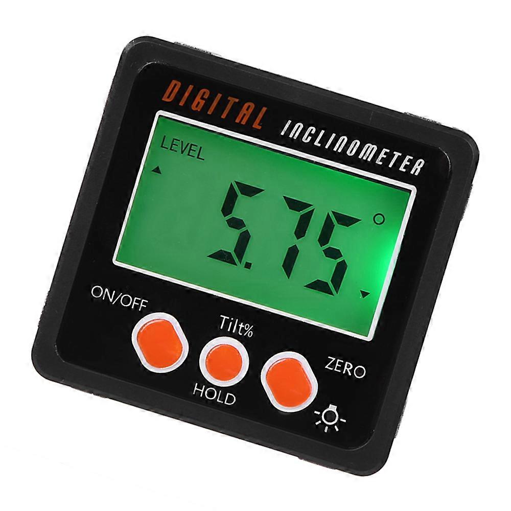 Horizontal Angle Meter Digital Protractor Inclinometer Electronic Level Box Magnetic Base Measuring Tools Black