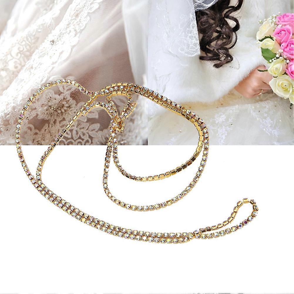 10 Meters DIY Crystal Glass Rhinestones Trim Claw Chain Decoration Clothes Appliques #10