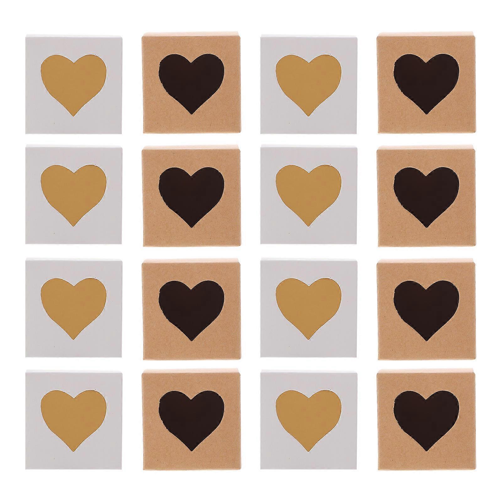 It looks like you're referring to a product listing for **square kraft paper heart shaped boxes**, possibly for packaging candies, cakes, or treats.