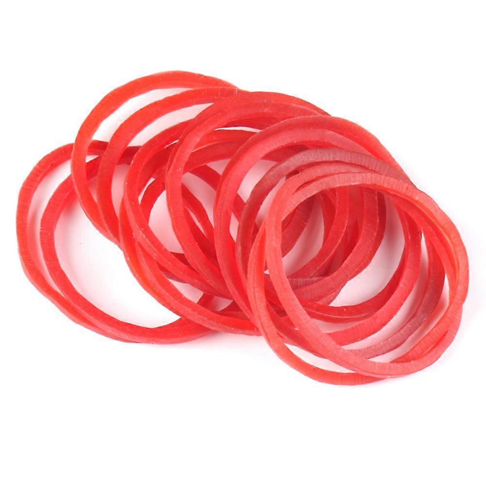 Stretchable Red Rubber Bands for Vegetables, Home, Office and Kitchen Use (Pack of Approx. Elastic Bands)