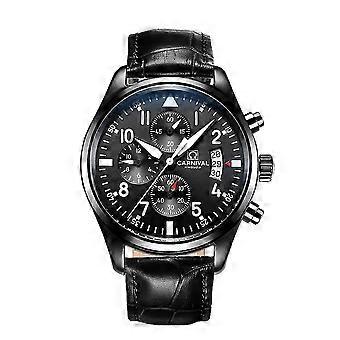 2025 Quartz lichtgevende waterdichte herenhorloge sportchronograaf