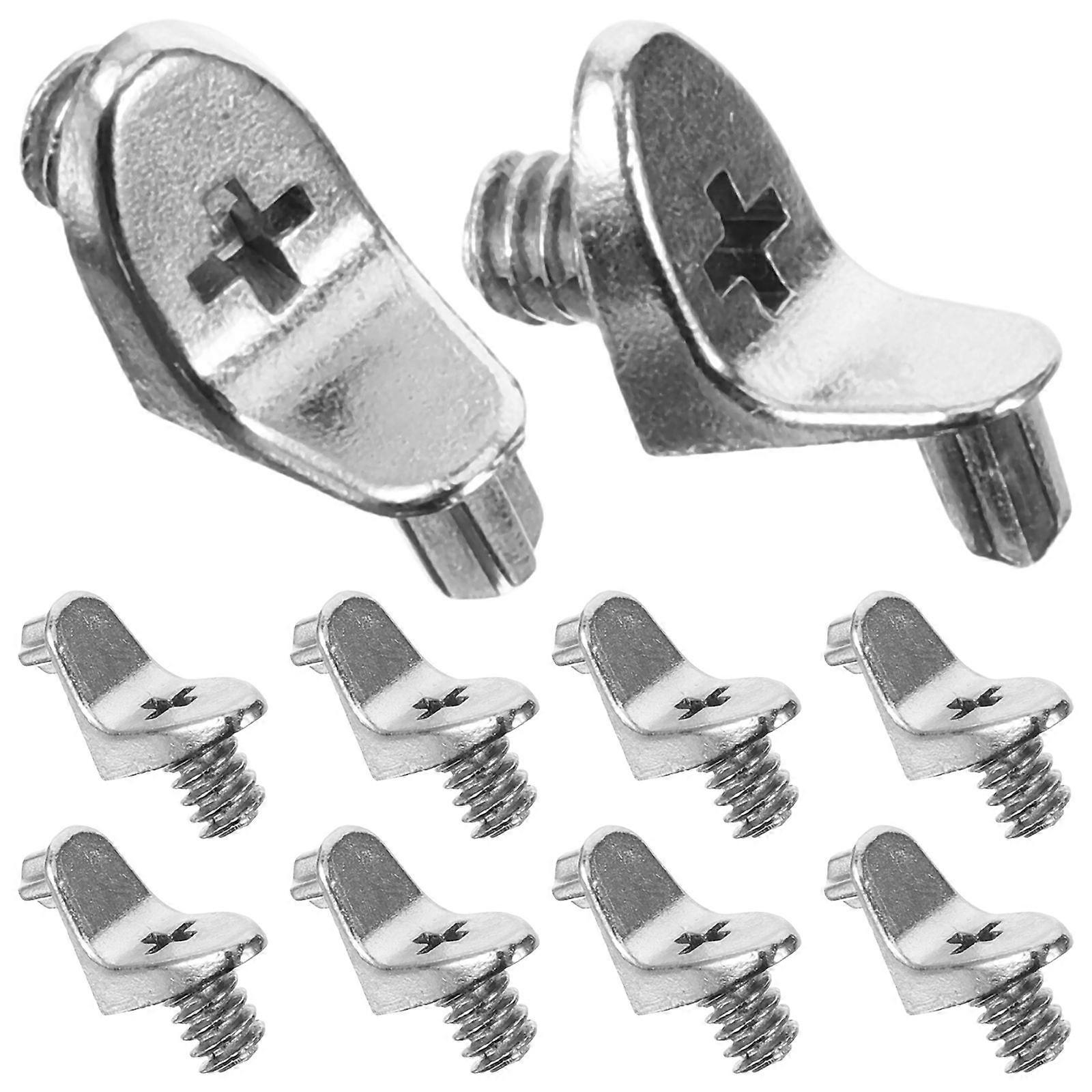 Shelf Pegs Cabinet Shelf Pins Support Storage Convenience Wood Shelving Silver 2x15cm 10Pcs