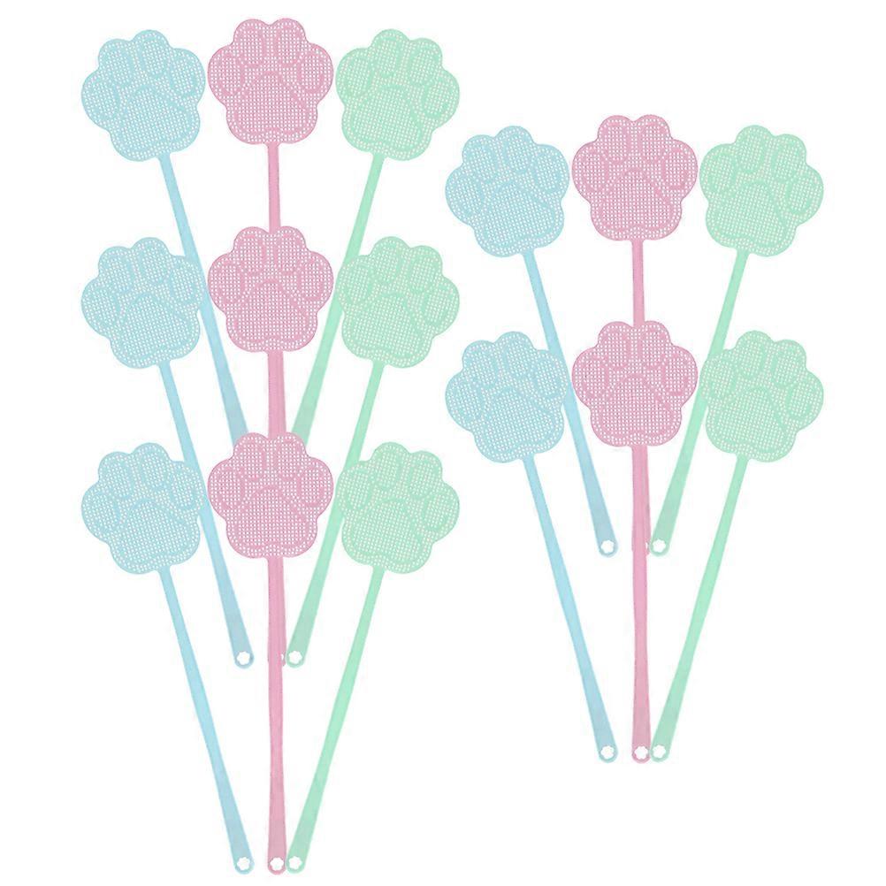 15Pcs Durable Plastic Fly Racket For Pet Owners In Assorted Color With Fly Swatting Function Ideal For Summer Season