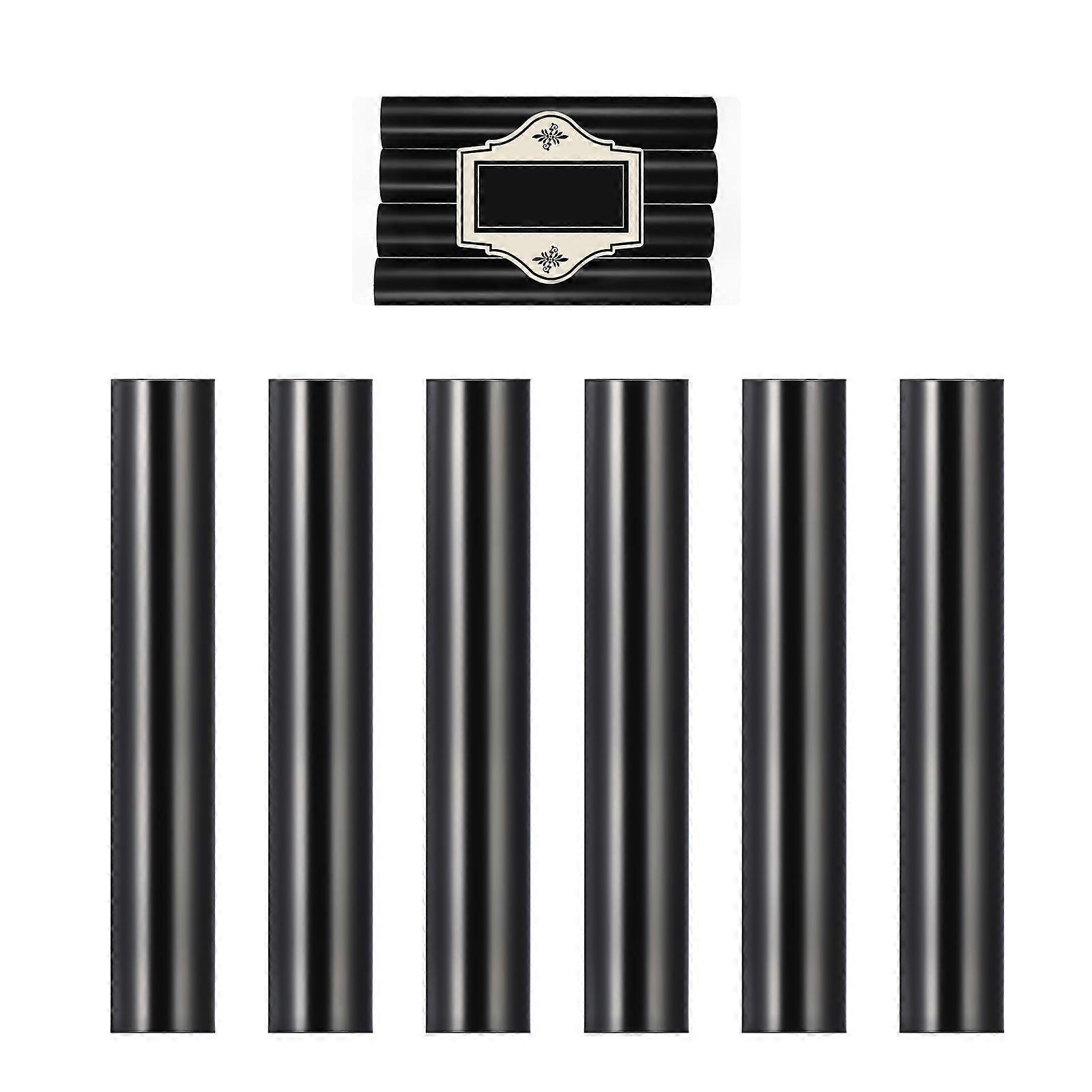 6 Pcs Black Iron Lamp Base Sleeves for Chandelier Parts Replacement and Decorative Use 0.5 Inch