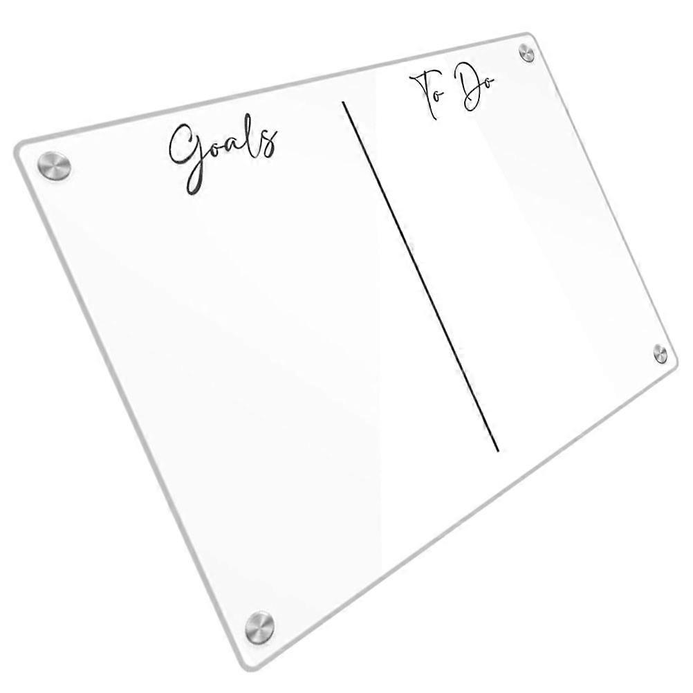 Transparent Acrylic Dry Erase Board for Fridge with Magnetic Function and Reusable Surface 9.84x13.78 inches