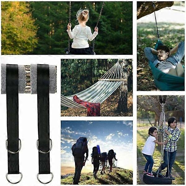 Hammocks 2X150M, hammock hanging kit with tree swing ultra-durable hanging swing strap with D-ring and hammocks Max 550kg for camping, hammock and