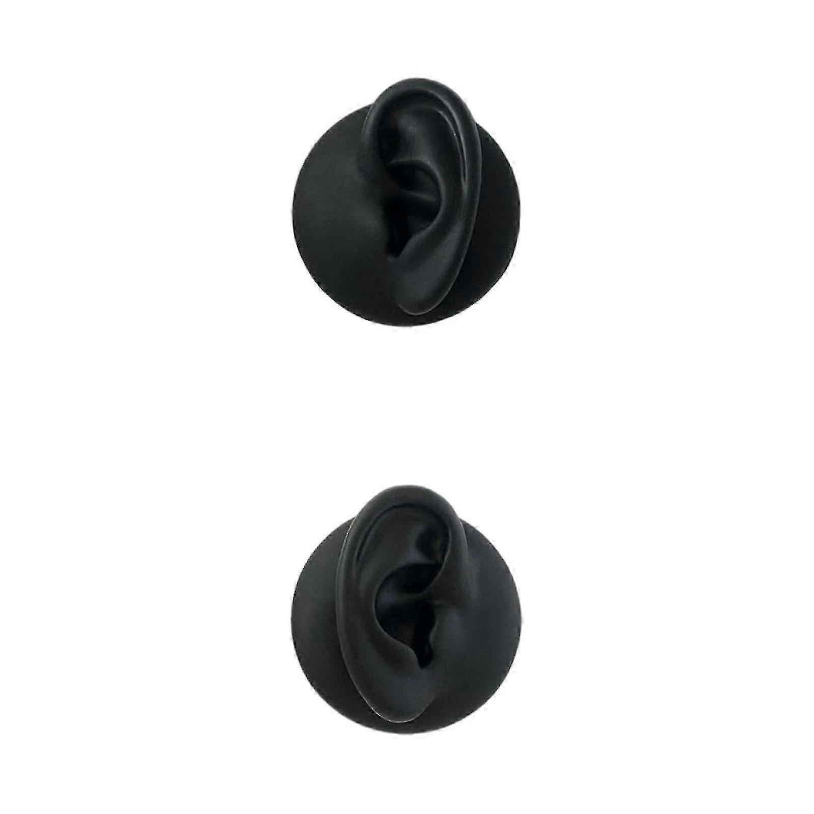 2025 2x Simulation Ear Model Silicone for Jewelry Display Asmr Sleep Left Right