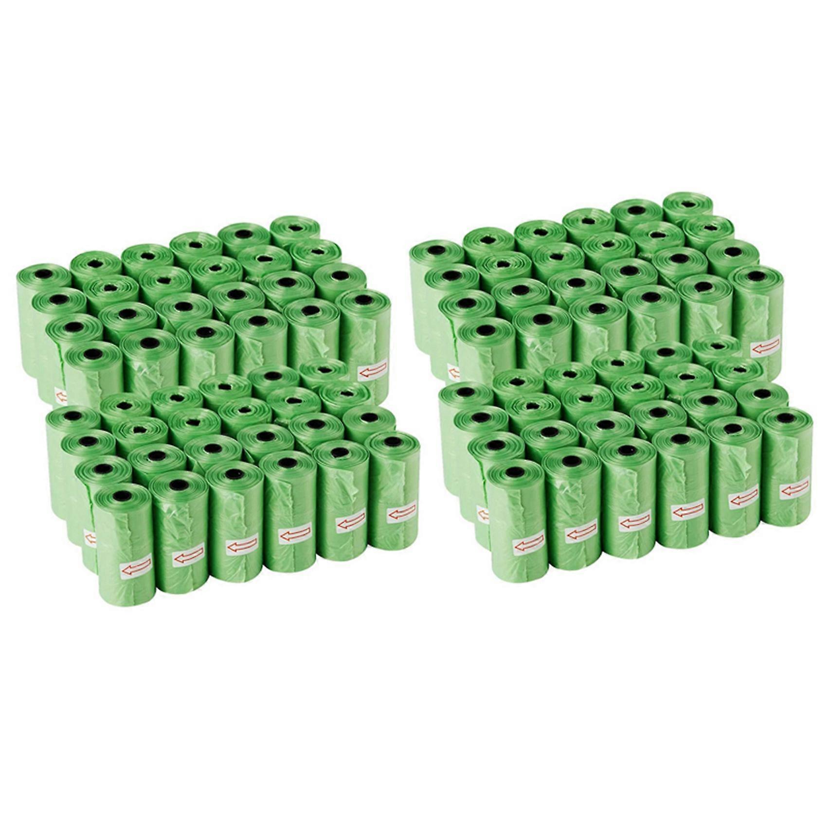 강아지 강아지용 누출 방지 무향 퇴비화 가능 애완 동물 폐기물 처리 리필이 있는 개 똥 가방 1440 B