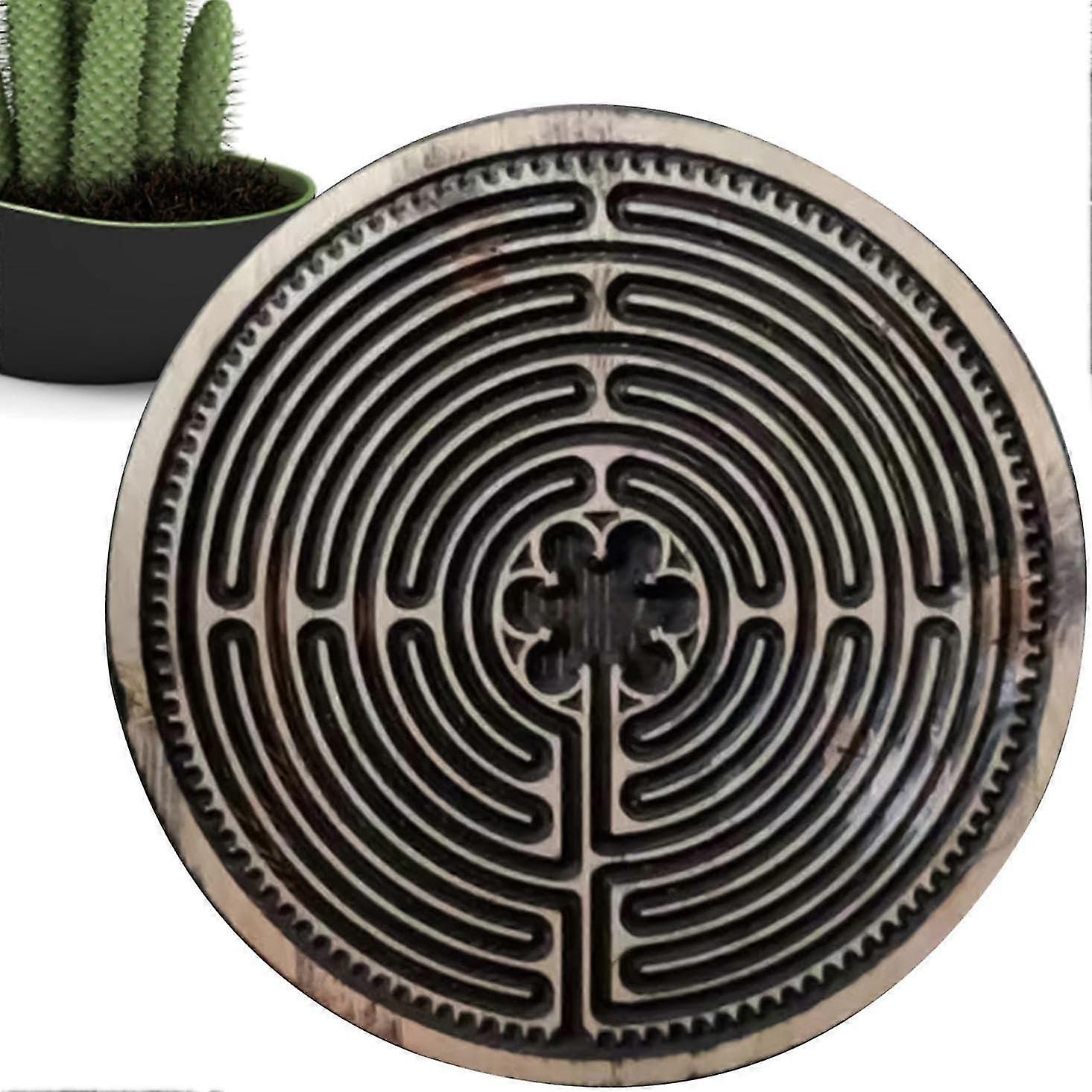 Wooden Labyrinth Maze Game Finger Maze Board,Portable and Sturdy Wooden Finger Labyrinth,Puzzle Maze Game