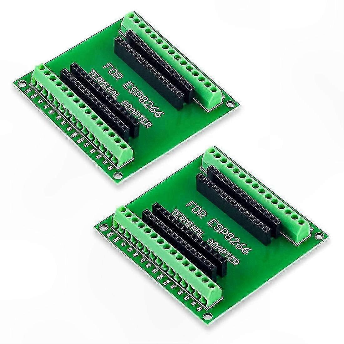2-Pack ESP8266 GPIO Expansion Board for ESP-12E NodeMCU-Compatible Development Kits