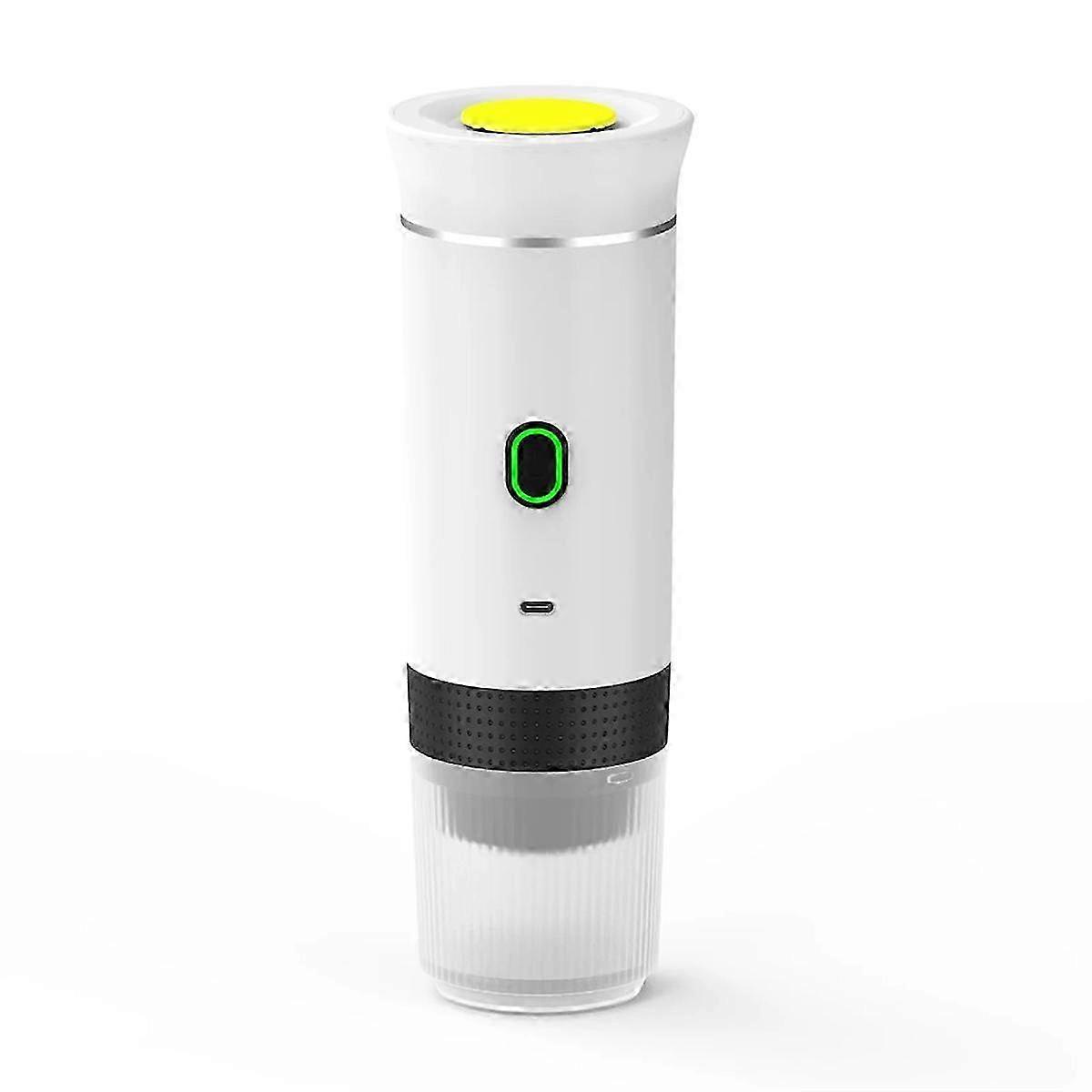 3 in 1ミニワイヤレス電気ポータブルエスプレッソコーヒーマシン、車&ホームトラベルカプセルコーヒーメーカーホワイト