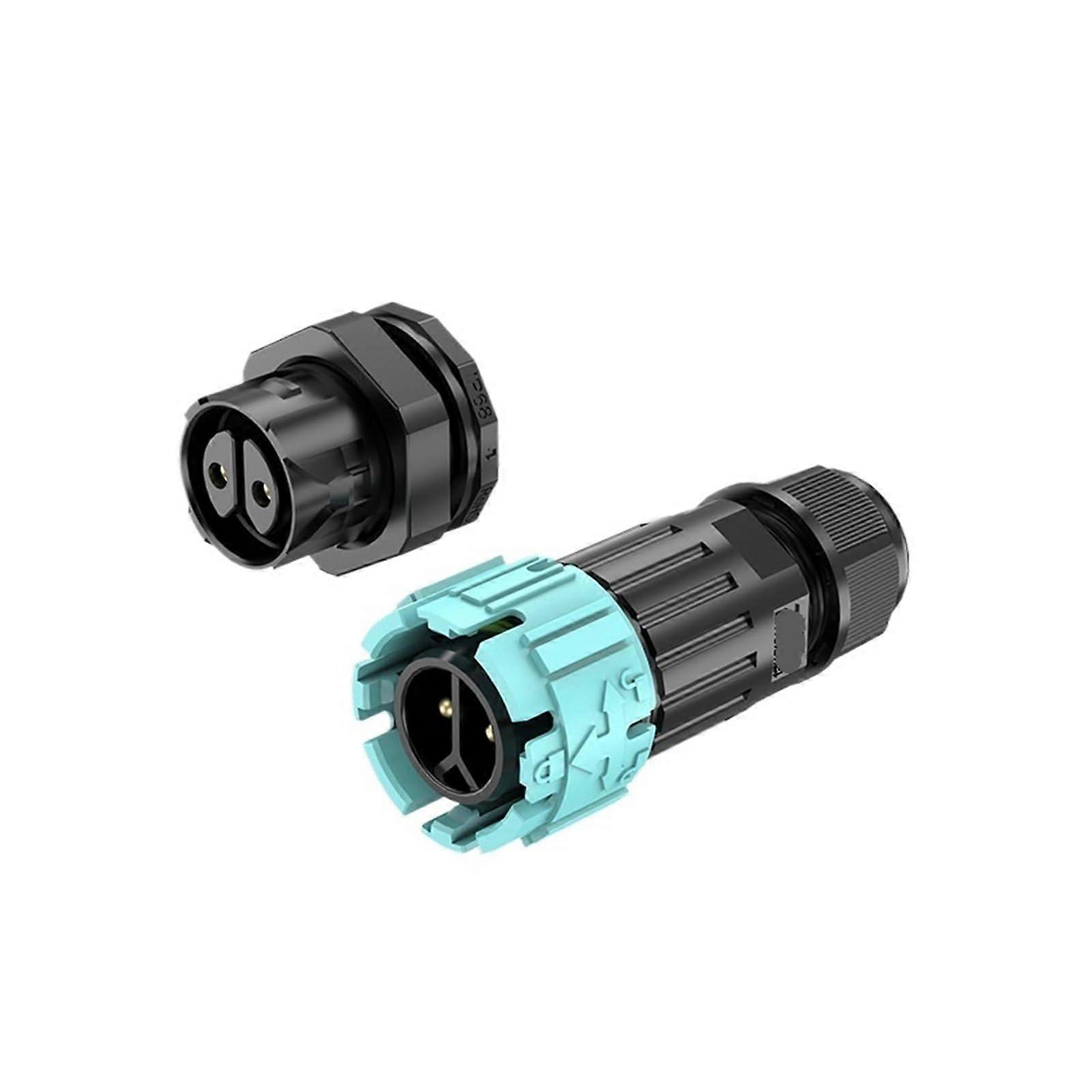 Cable-To-Board Connector Waterproof Self-Locking 2-5 Pin Plug-Socket Aviation 3.57mm Pitch 20A EW M19 Compatible