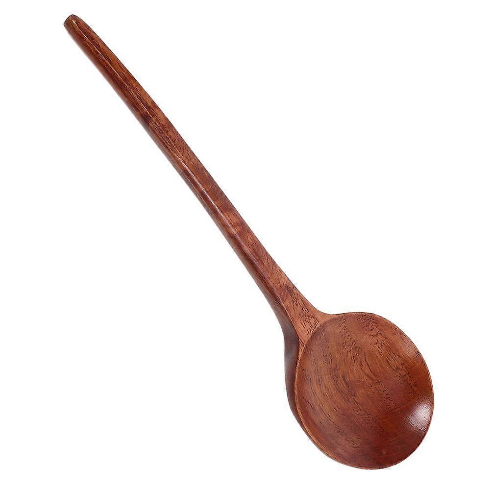Wood Spoon Ramen Ladle Serving Congee Kitchenware Minimalist Design Nanmu Wood 1Set