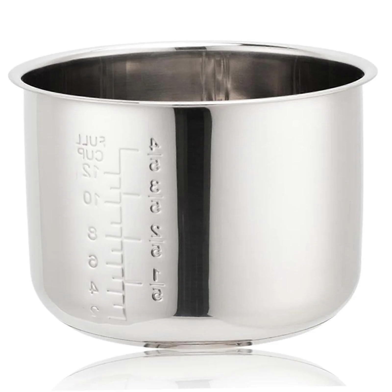 Stainless steel inner pot for rice cooker, 5L, with scale