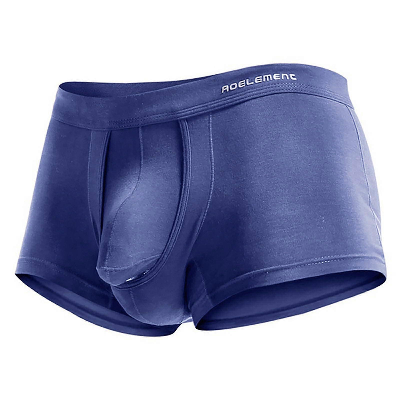 Herren Atmen Unterwäsche Transparent Strings Blau XXL Physiologische Unterhose für Herren aus Atmungsaktivem Material