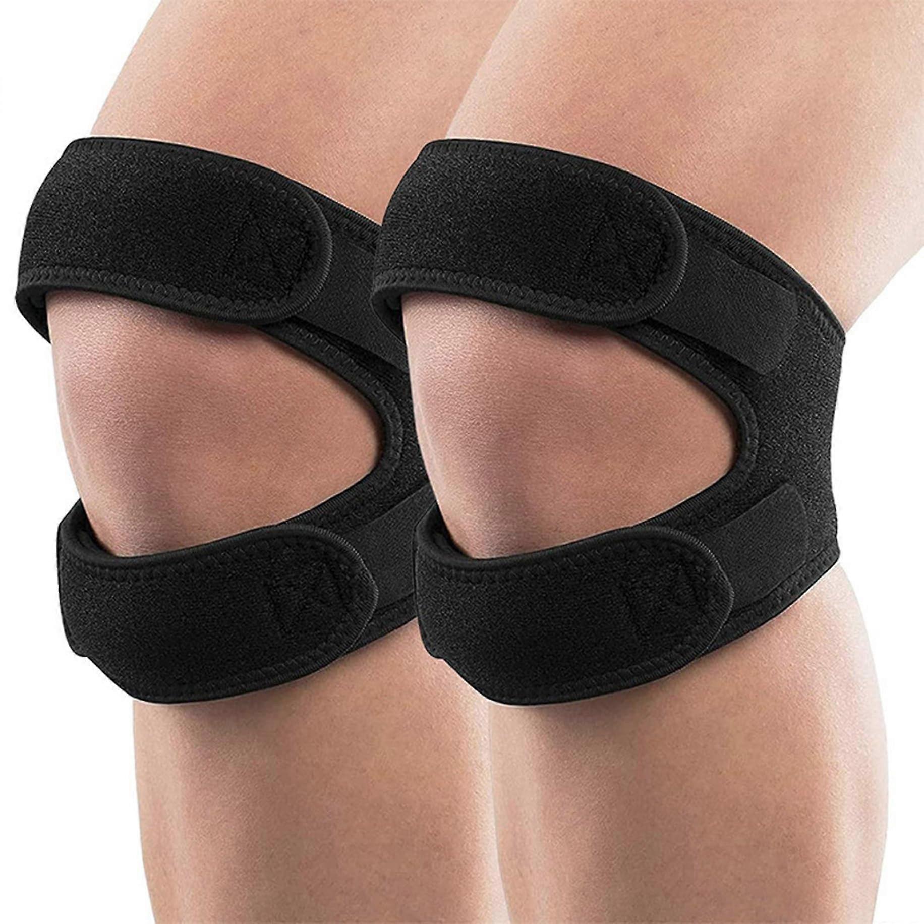Patella Knee Braces 2 Pack Adjustable Patellar Support Straps
