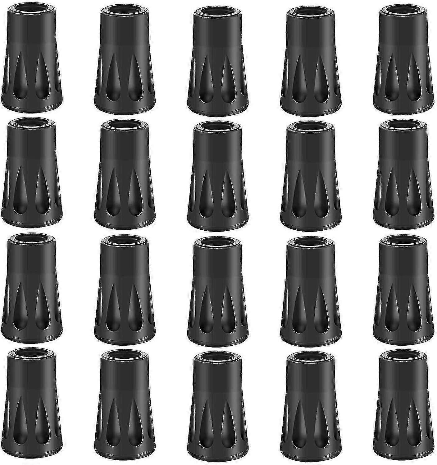 20pcs Rubber Buffer Set for Hiking Poles, Nordic Walking Pads