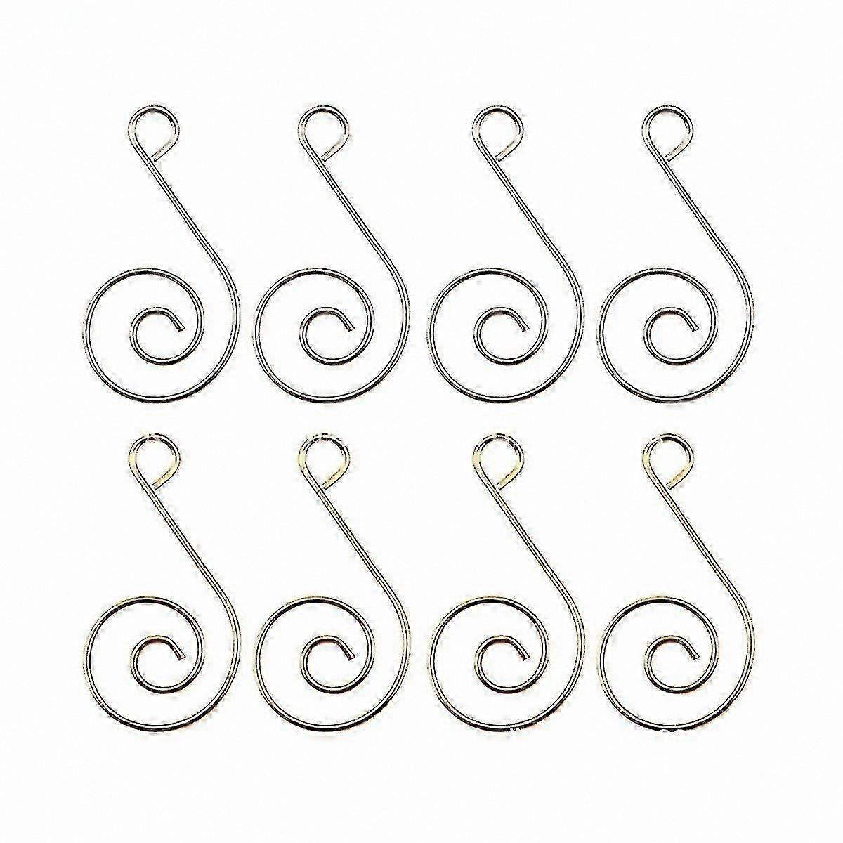 200pcs Durable Gold and Silver S-Hooks for Christmas Tree Decorations