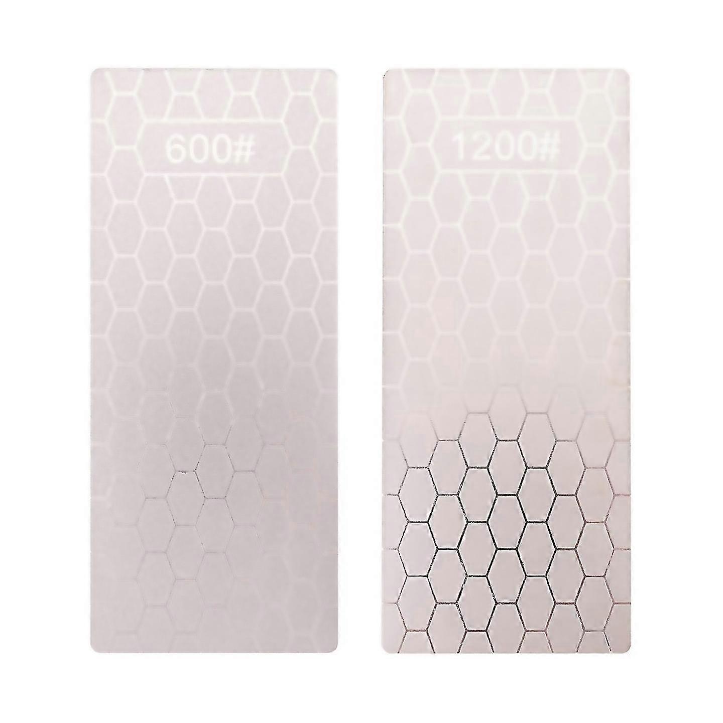 For 2pcs Diamond Sharpening Stone Whetstone With Base6001200