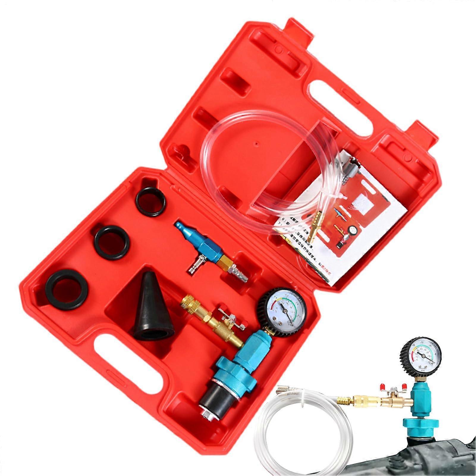 Cooling system refill kit  Tank extraction and venting kit  Thermofluid drain pump  Mechanical pressure flushing unit  Compact filling kit