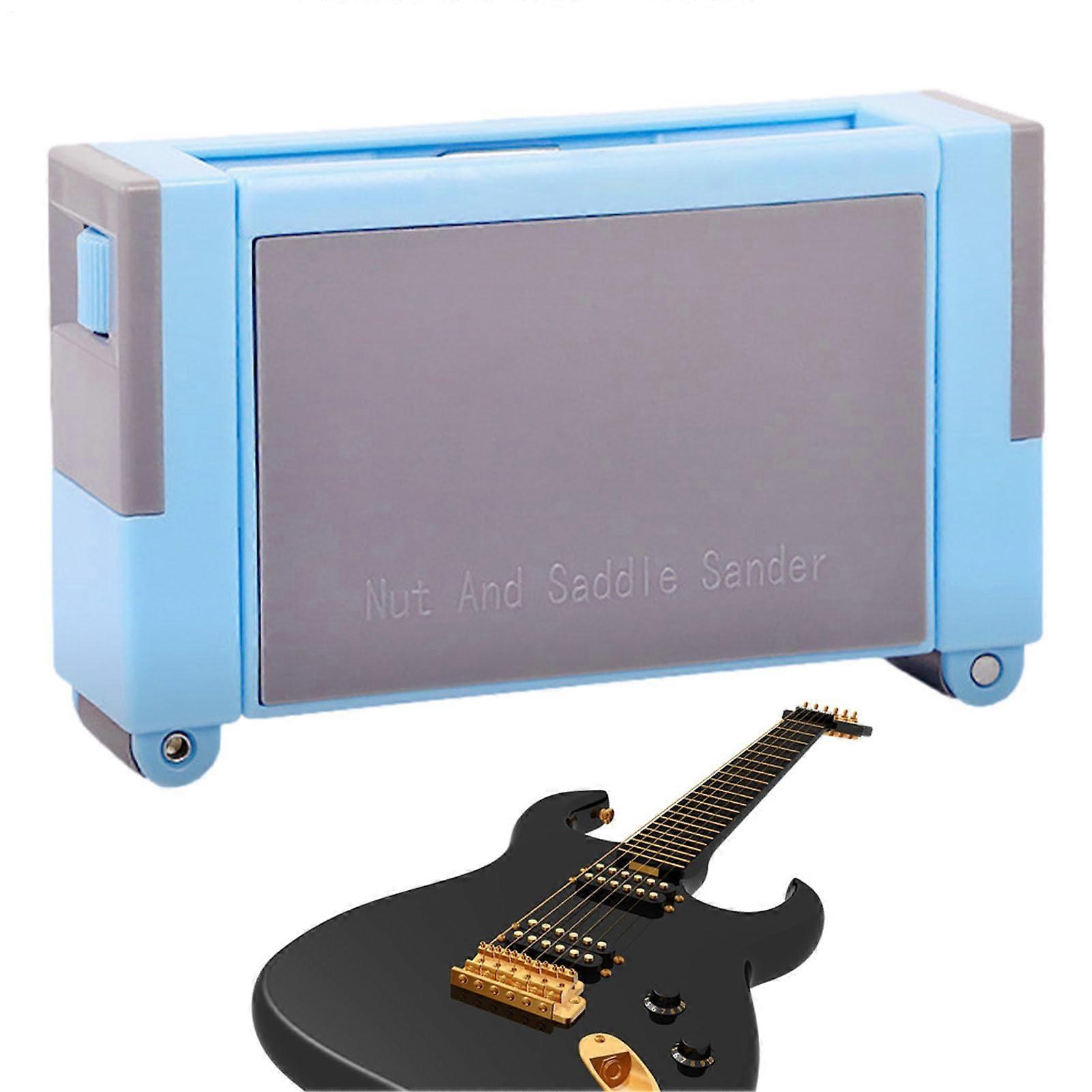 Guitar Grid Tool Leveler Nut Slotting Tool For Guitar Nut And Grinding Height Adjustment Portable PP Saddle Grinder