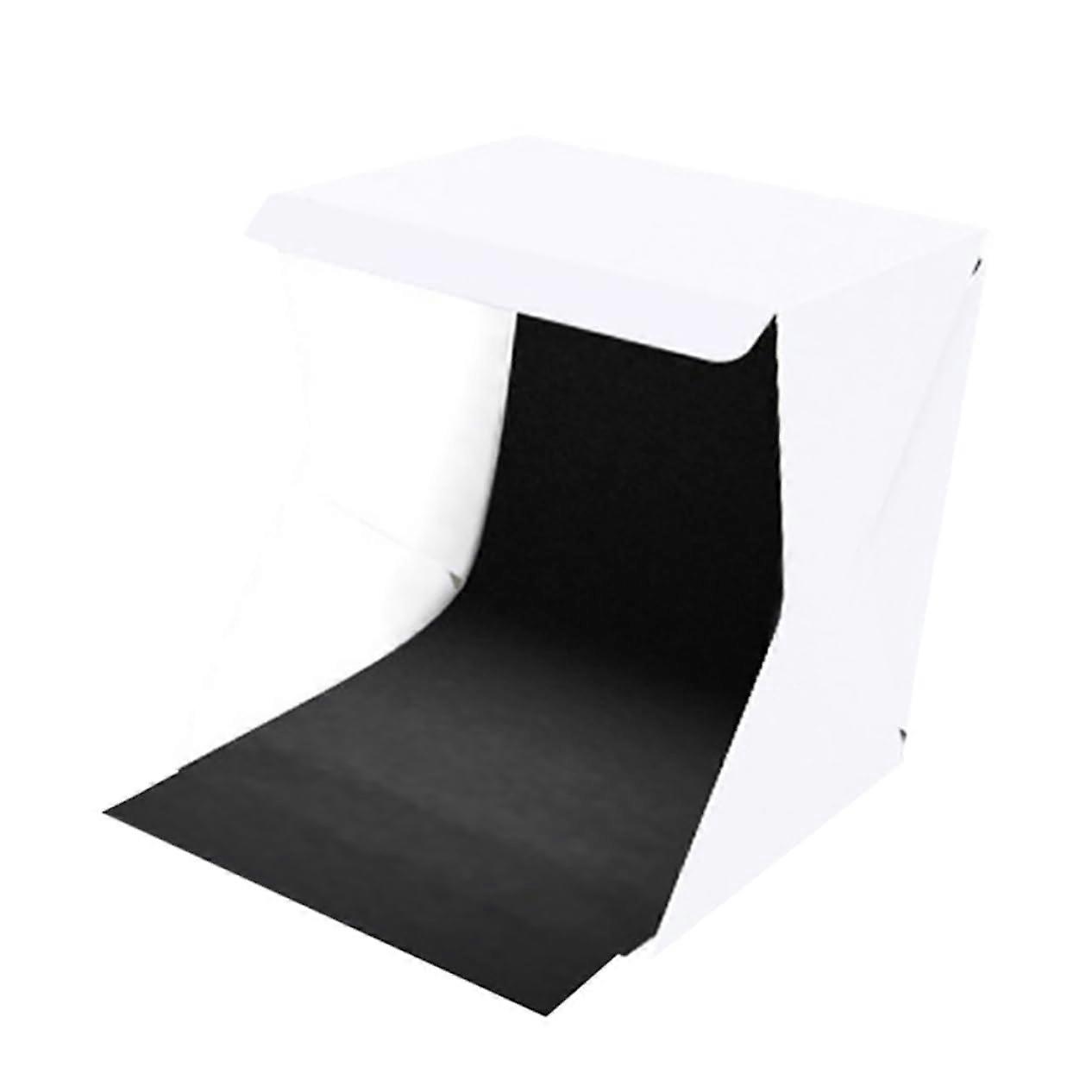 Foldable LED Light Box with Black White Background for Product Photography