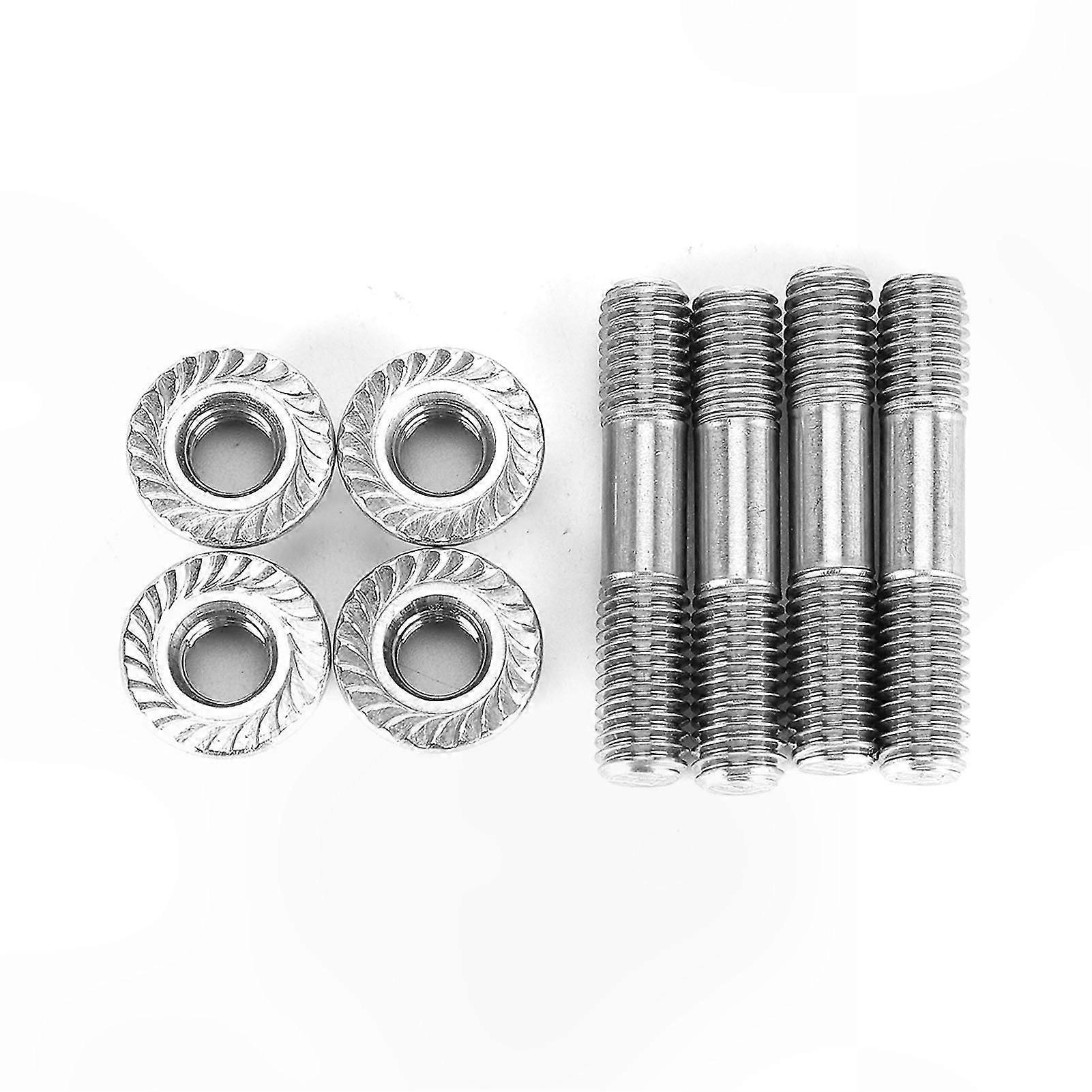 4-Pack M8x1.25 Exhaust System Stud Nuts 42mm Length T25 T28 Thread Size