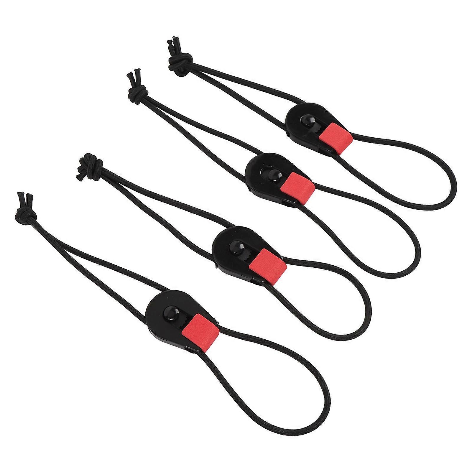 4Pcs Adjustable Reusable Fishing Rod Cable Ties Nylon + ABS