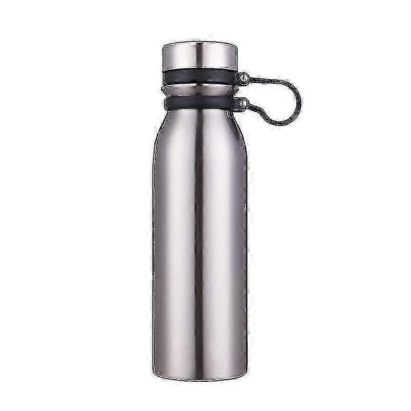 600ml Double Seal Thermos avec poignée sous vide, 1 paquet, argent