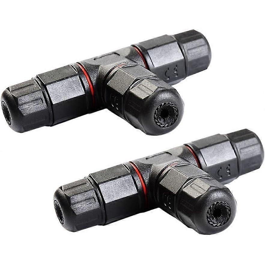 IP68 Waterproof Electrical Junction Boxes, 3 Way Cable Connector, Outdoor Electrical Box, 2 Pieces