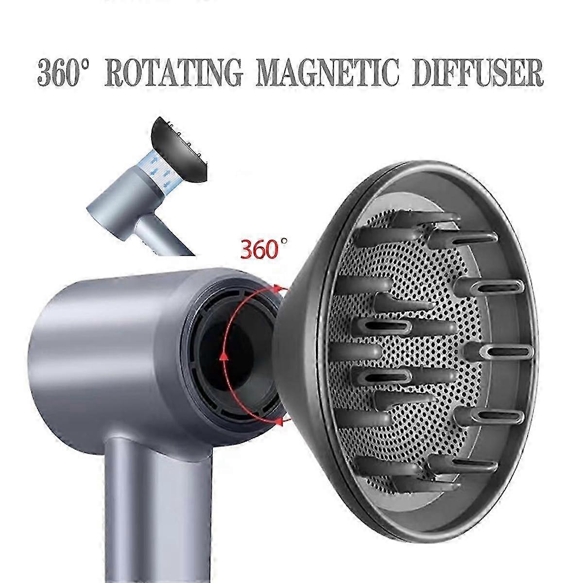 suitable for laifen lf03, 360 rotating diffuser nozzle attachment for hair dryer styling tool