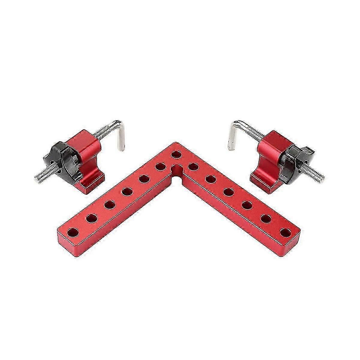 3 Pieces of 120Mm Woodworking Right-Angle Fixture Set Right-Angle Fixing Clamp L-Shaped Auxiliary F