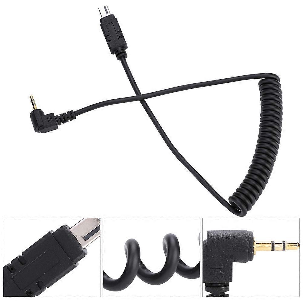 2.5-DC2/N3 Remote Shutter Cable 30cm Black for DSLR Cameras