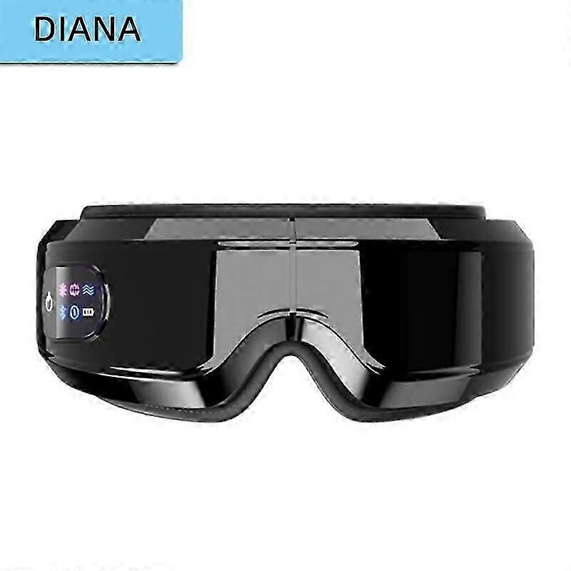 Heated Eye Massager 16D Smart Airbag Vibration Eye Care Instrument With Bluetooth Eye Massage Glasses Fatigue Pouch Wrinkle