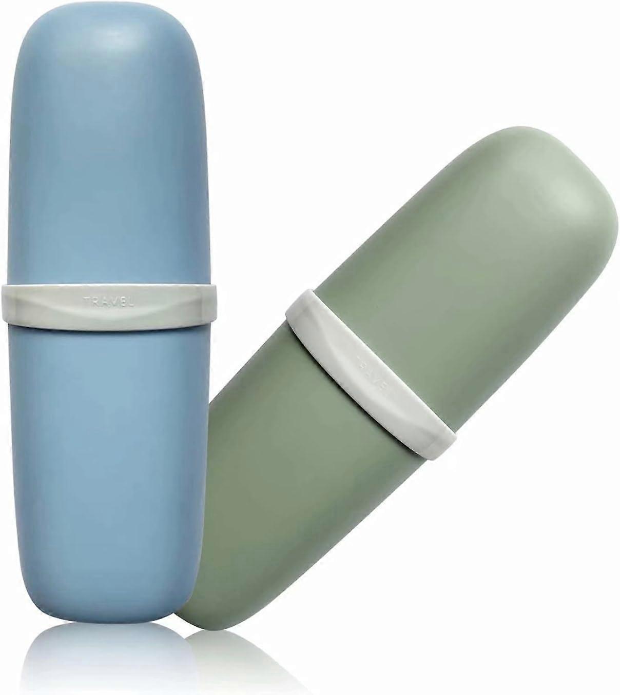 2 stk reisetannbørsteveske, tannbørsteveske og stropp, bærbar turvaskkoppholder