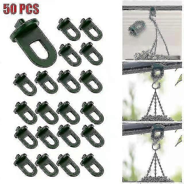 Greenhouse Clips - Easy Installation Black Plastic Clipfixed Buckle