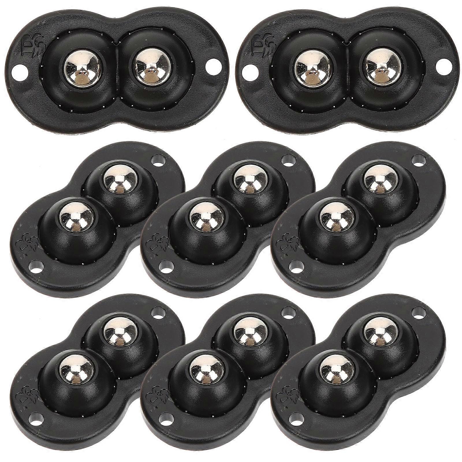 Attachable Mini Caster Wheels Heavy Load Capacity For Dust Bin Box 8Pcs